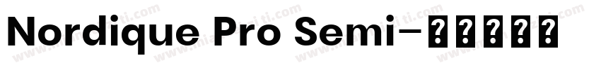 Nordique Pro Semi字体转换